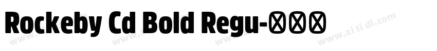 Rockeby Cd Bold Regu字体转换